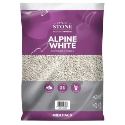 Stylish Stone Premium Alpine White Chippings - Midi Pack - 9kg -Gardening Tool Store 12808258 1944902947347578
