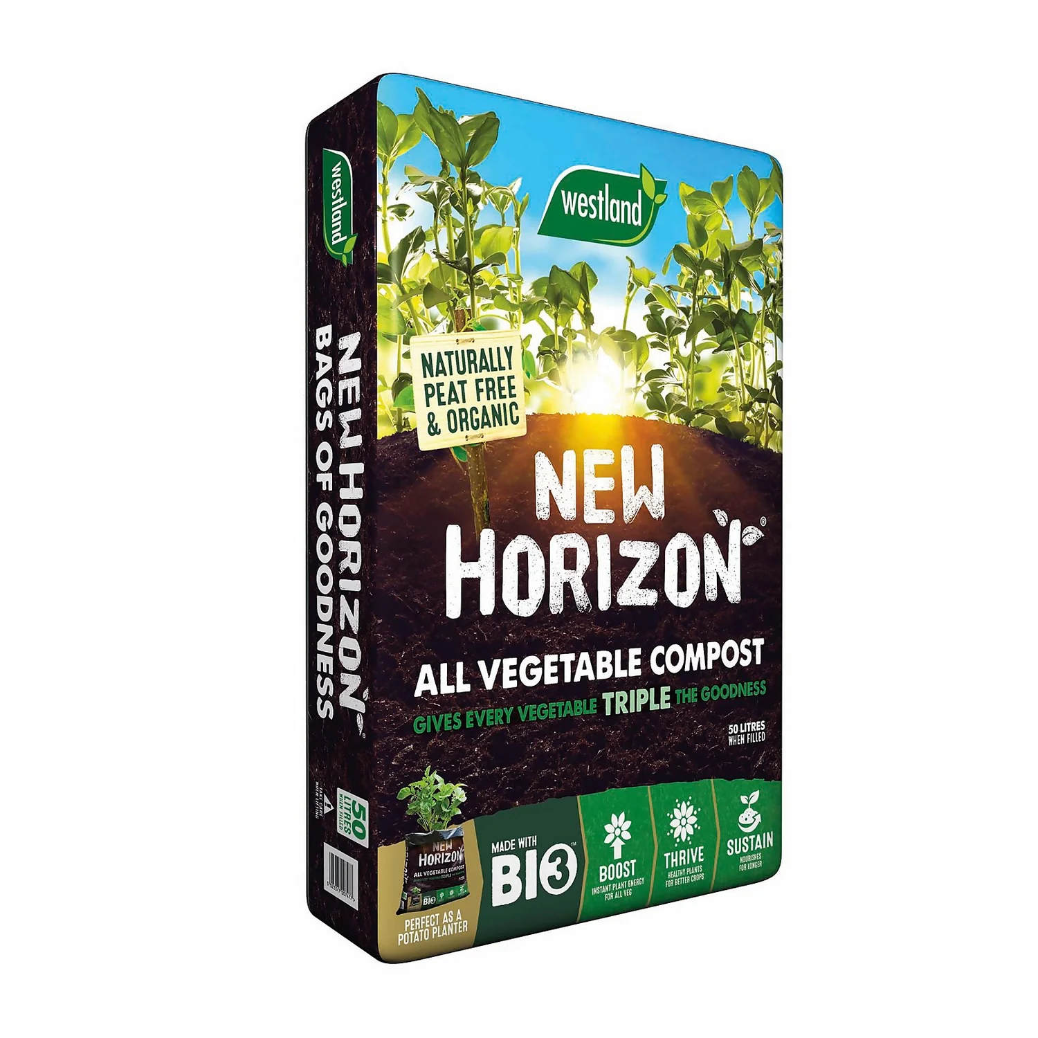 New Horizon Peat Free All Veg Compost - 50L 1 New Horizon Peat Free All Veg Compost - 50L