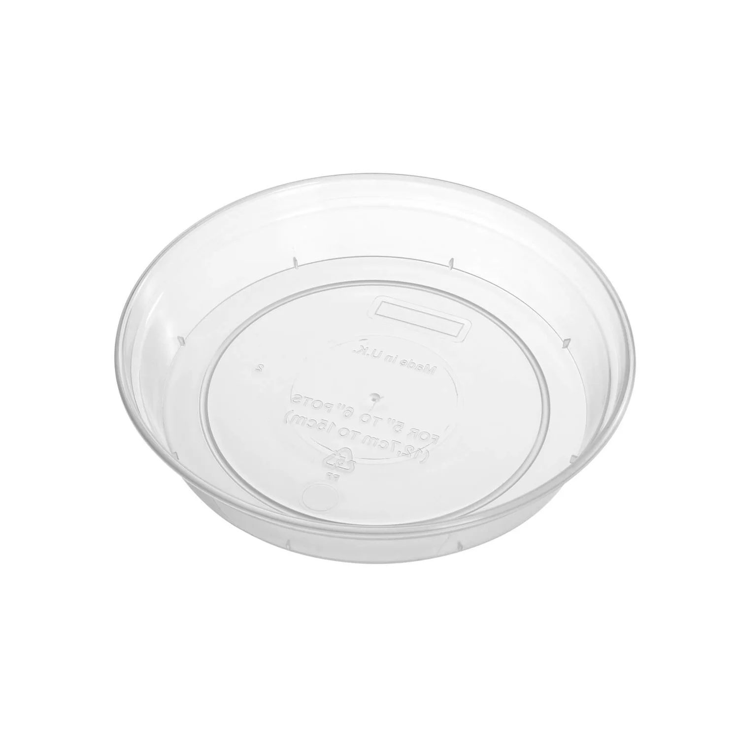 Clear Saucer For Clear Pots - 11-18.5cm 1 Clear Saucer For Clear Pots - 11-18.5cm