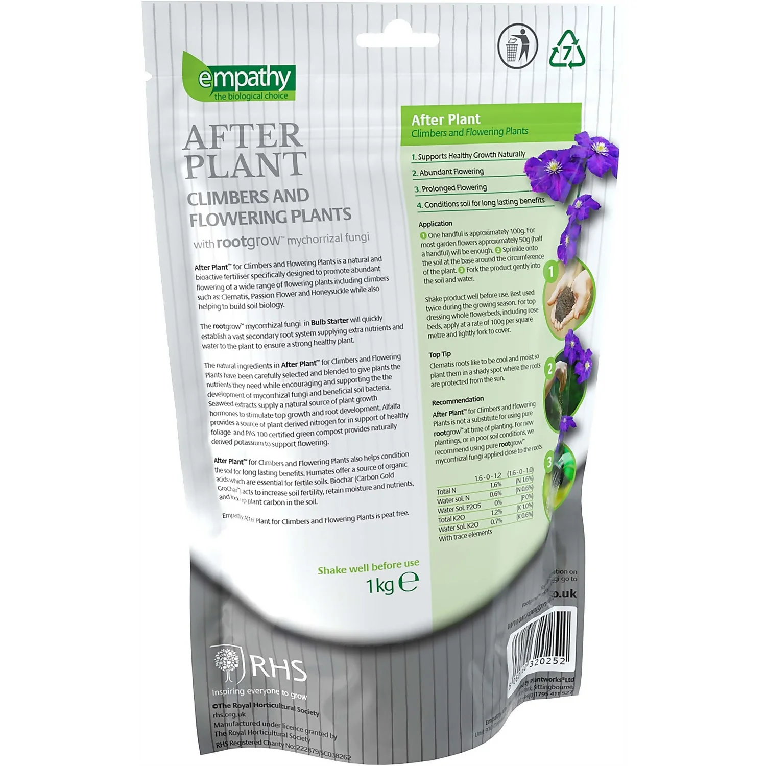 Empathy Rhs After Plant Climbers 1 Kg 2 Empathy Rhs After Plant Climbers 1 Kg - Image 2