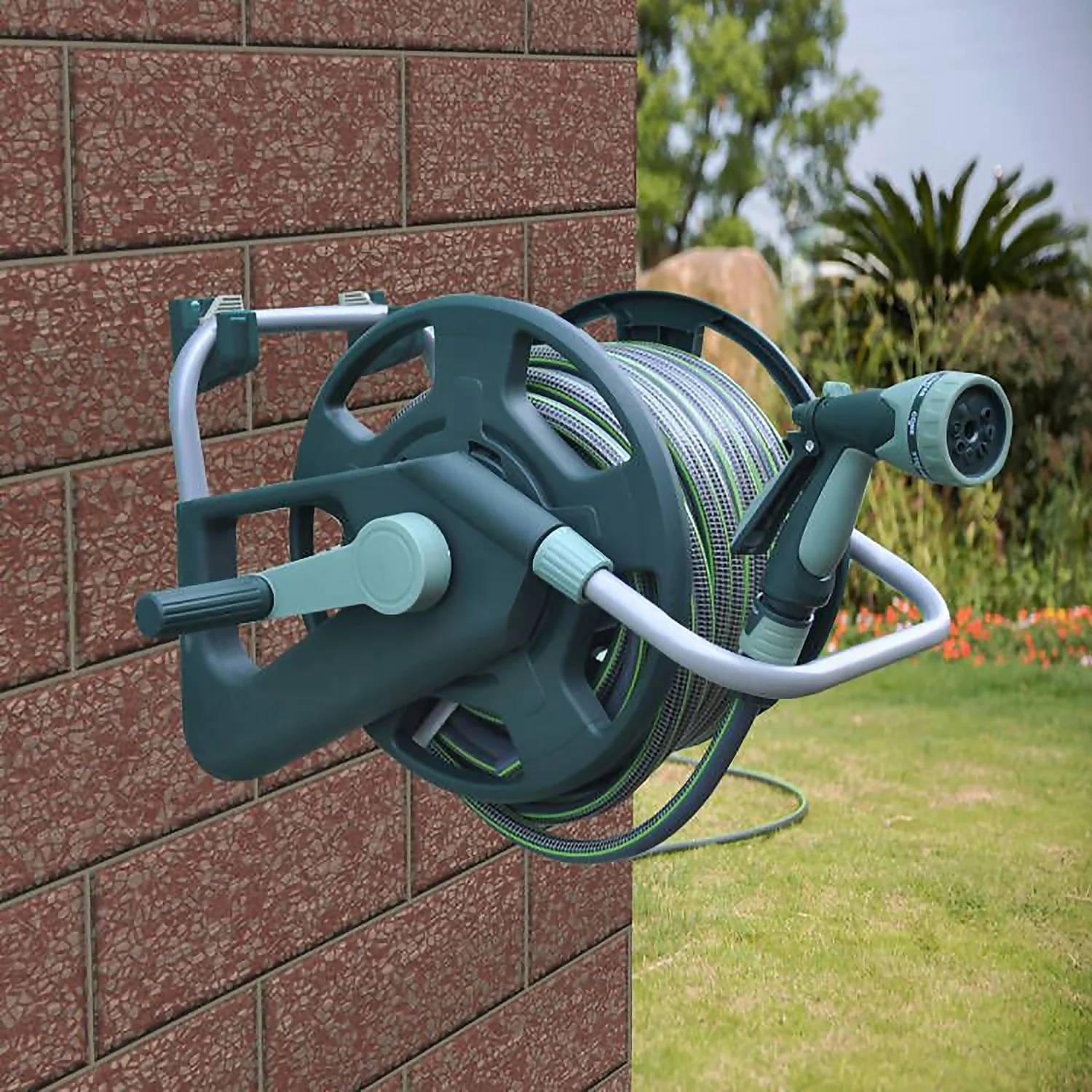 Homebase Premium Anti-Kink Hose Reel Set - 25m 4 Homebase Premium Anti-Kink Hose Reel Set - 25m - Image 4