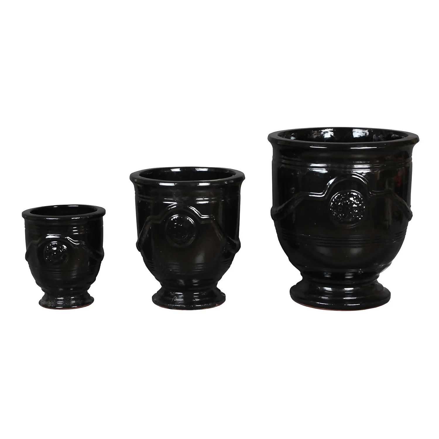 Regent Glazed Urn Planter - 28cm 4 Regent Glazed Urn Planter - 28cm - Image 4