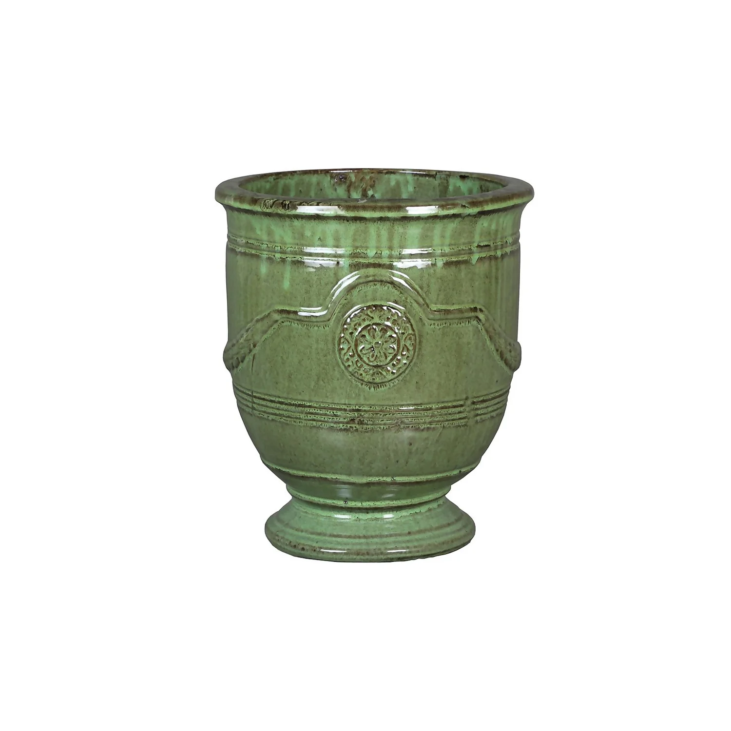 Regent Glazed Urn Planter - 28cm 3 Regent Glazed Urn Planter - 28cm - Image 3