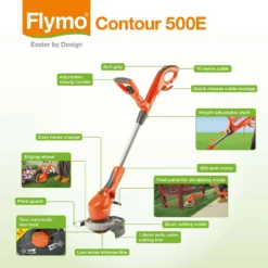 Flymo Contour Electric Grass Trimmer - 25cm -Gardening Tool Store 12885912 1174856528981016
