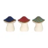 Ceramic Mushroom Garden Ornament - Medium