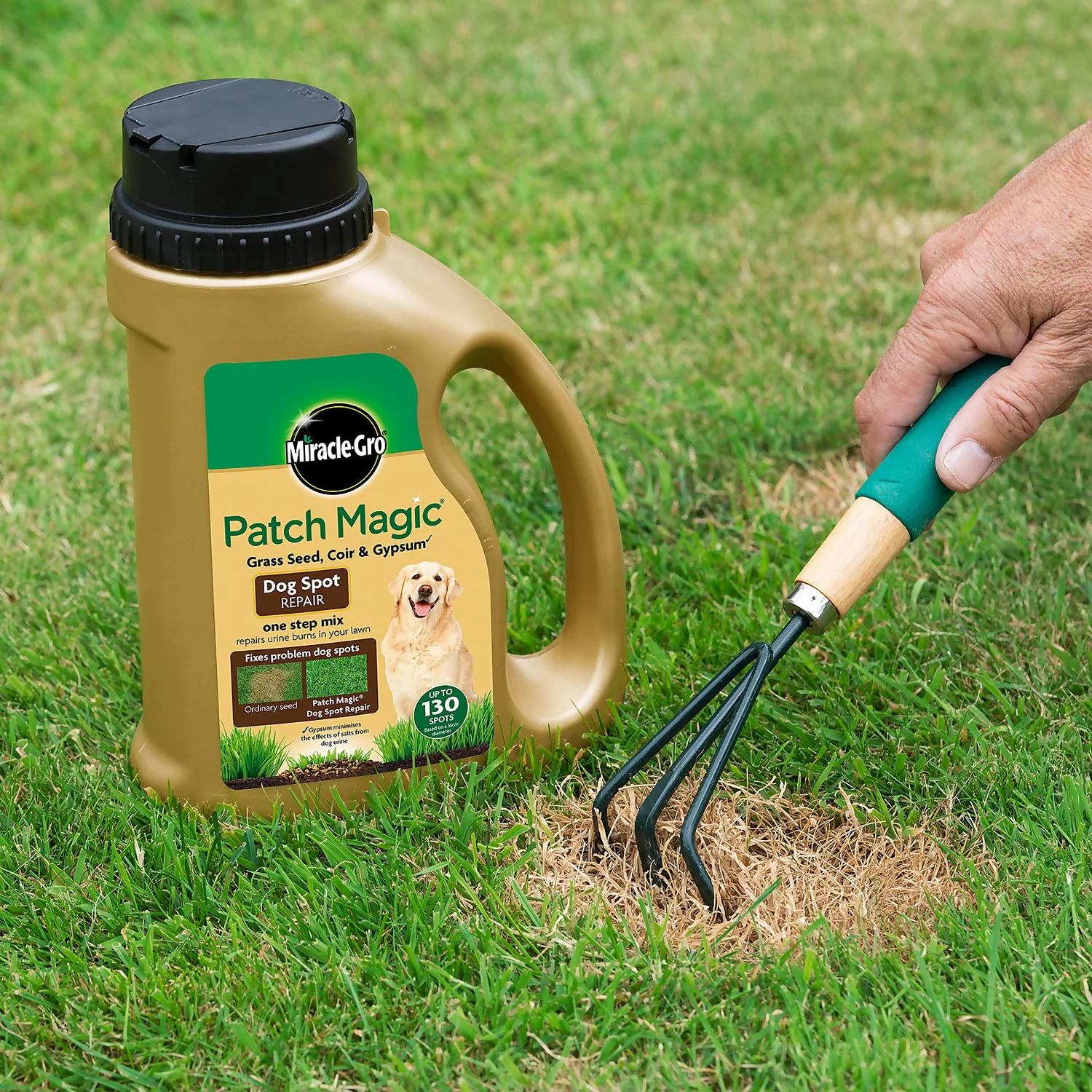 Miracle-Gro Patch Magic Dog Spot Repair Grass Seed - 130 Spots 2 Miracle-Gro Patch Magic Dog Spot Repair Grass Seed - 130 Spots - Image 2