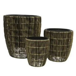 Kate Round Rattan Planter - Large -Gardening Tool Store 13222500 1094934511049830