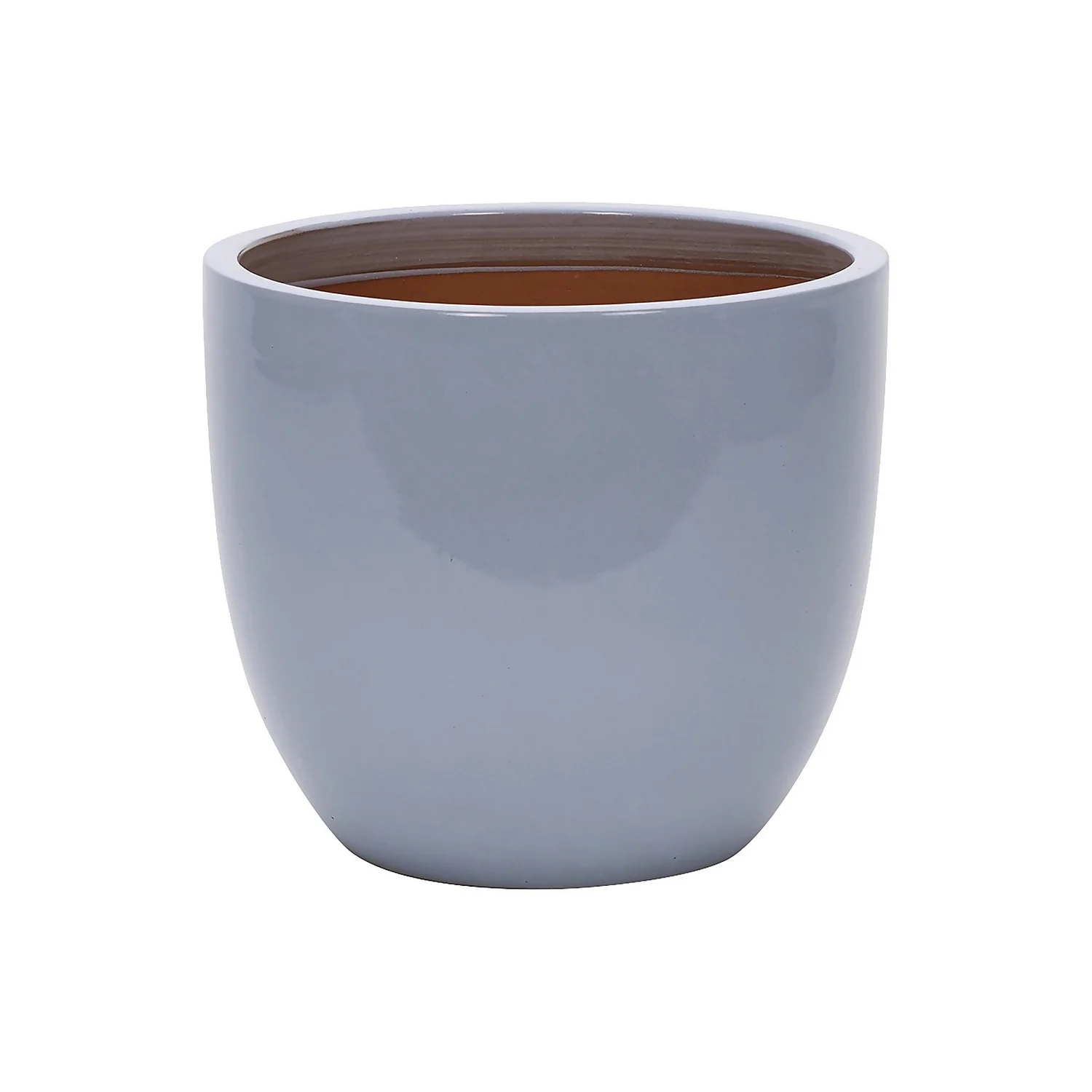 Glazed Blue Heritage Egg Pot - 26cm 1 Glazed Blue Heritage Egg Pot - 26cm