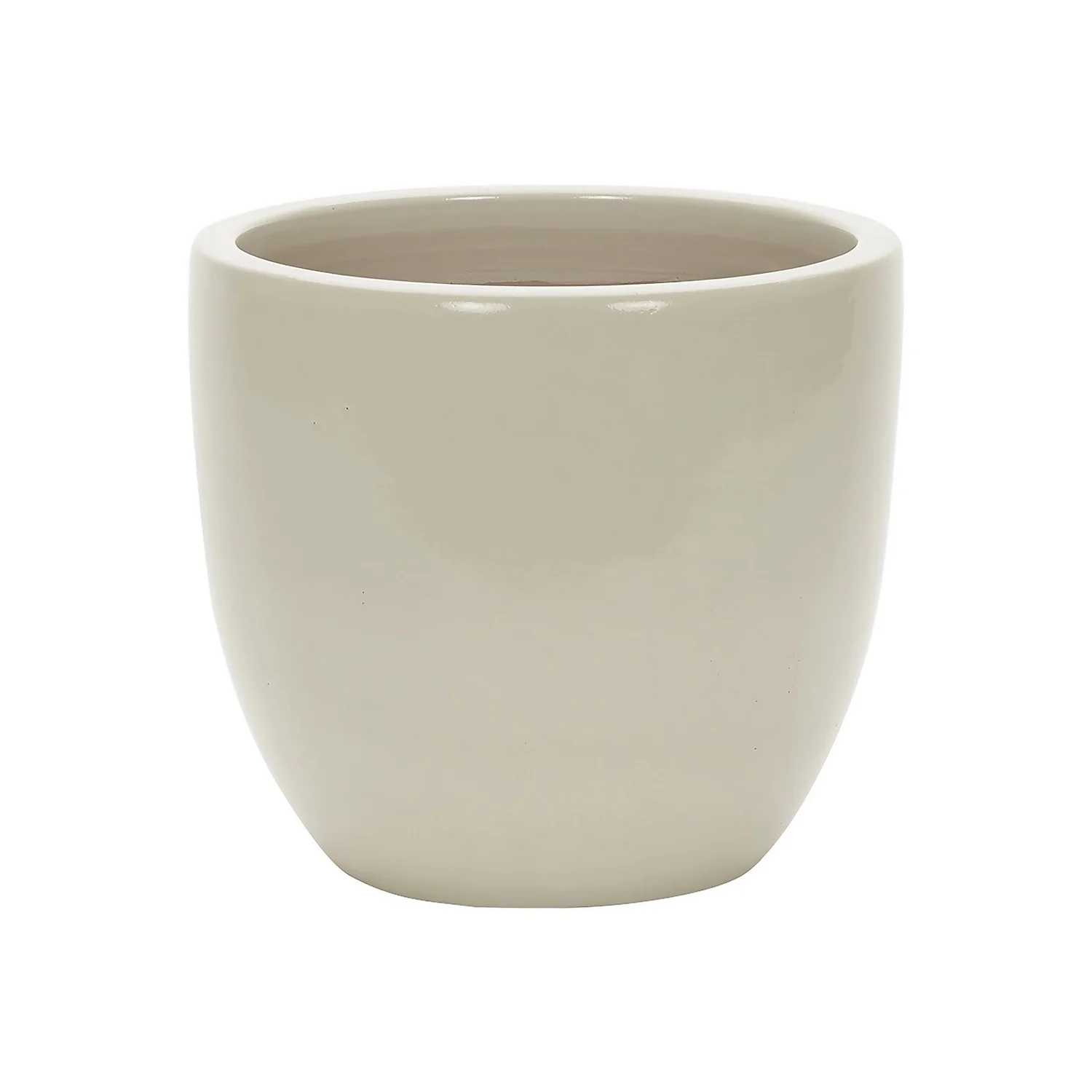 Glazed Cream Heritage Egg Pot - 26cm 1 Glazed Cream Heritage Egg Pot - 26cm