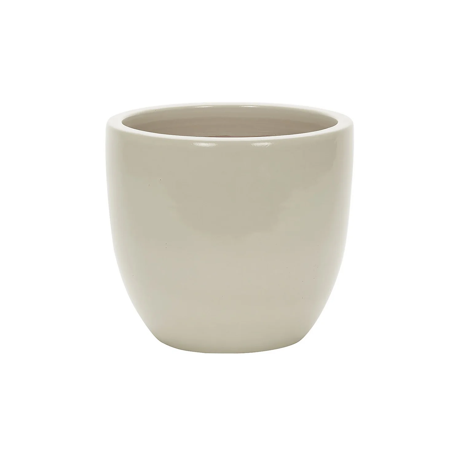 Glazed Cream Heritage Egg Pot - 21cm 1 Glazed Cream Heritage Egg Pot - 21cm