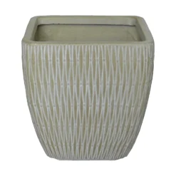 House Beautiful Roma Weave Square Pot Sand - 37cm
