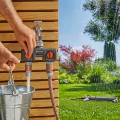 GARDENA Twin-Tap Hose Pipe Connector -Gardening Tool Store 13489627 9874920780869931