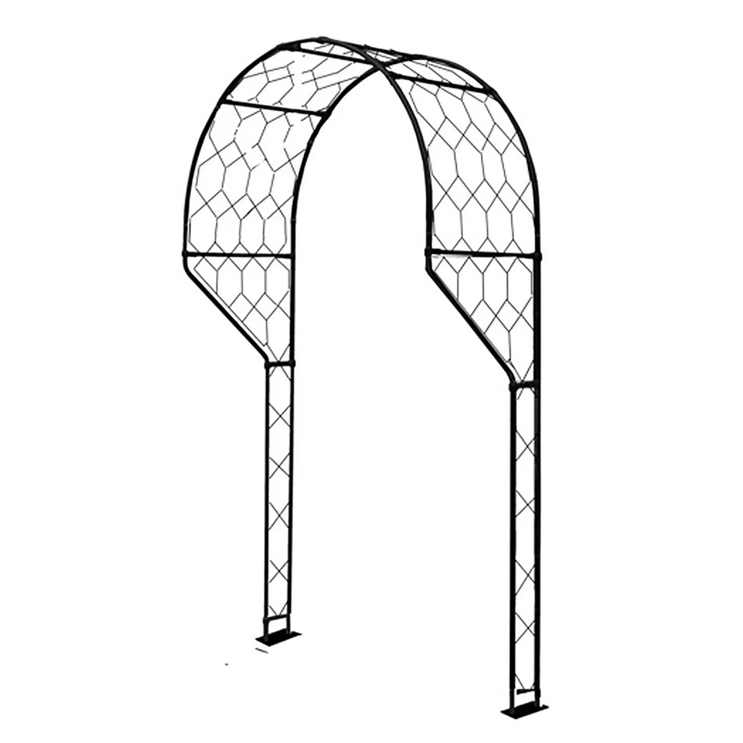 Agriframes Round Garden Portico 2.7m - Black 1 Agriframes Round Garden Portico 2.7m - Black