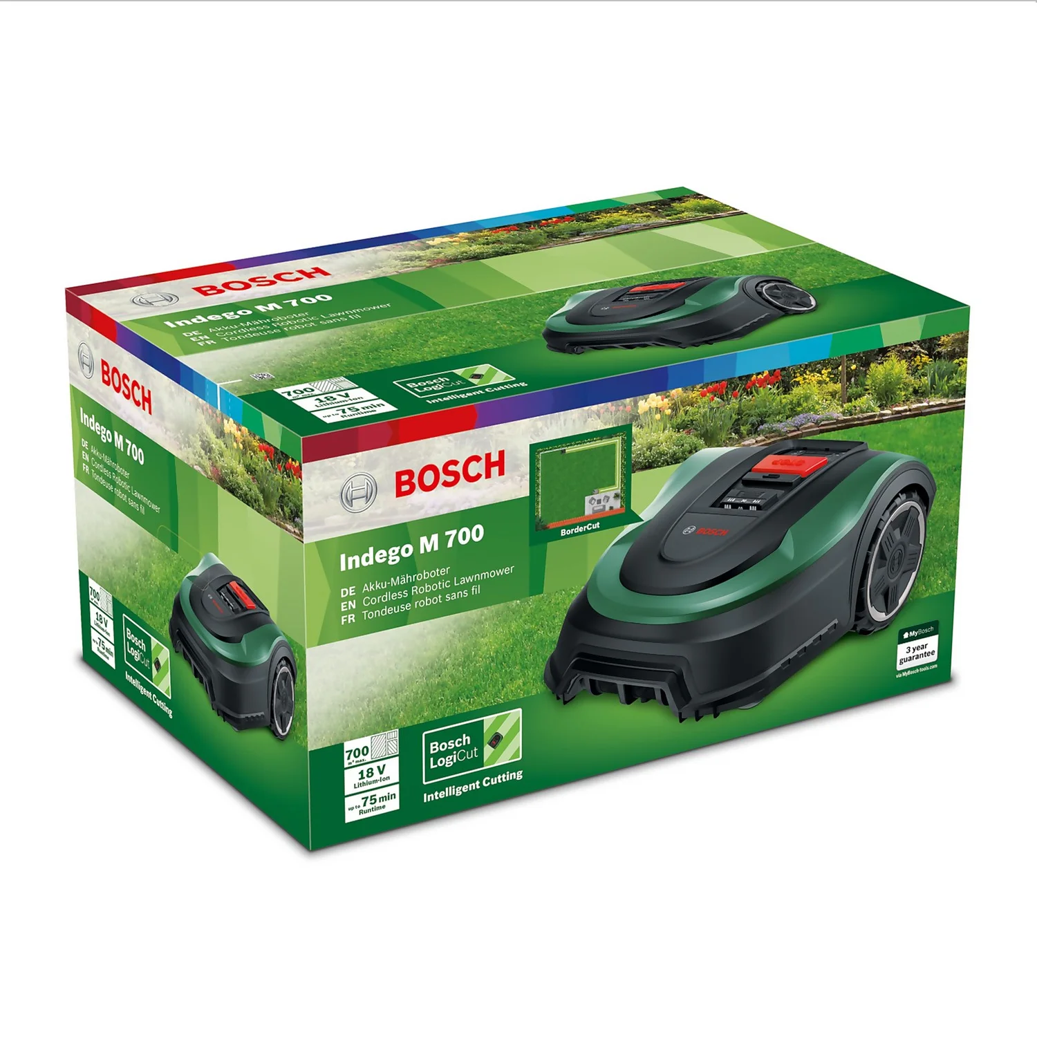 Bosch 18V Indego M 700 Robotic Lawn Mower - 19cm 4 Bosch 18V Indego M 700 Robotic Lawn Mower - 19cm - Image 4