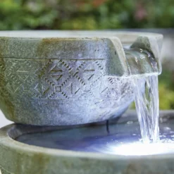 Stylish Fountain Oasis Water Feature With LEDs -Gardening Tool Store 13846043 6794962028176288