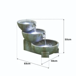 Stylish Fountain Oasis Water Feature With LEDs -Gardening Tool Store 13846043 8054962028273395