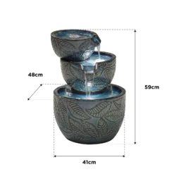 Stylish Fountain Fossil Leaf Water Feature With LEDs 9 Stylish Fountain Fossil Leaf Water Feature With LEDs -Gardening Tool Store 13846049 1804962028377735
