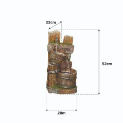 Stylish Fountain Fence Post Pours Water Feature With LEDs 7 Stylish Fountain Fence Post Pours Water Feature With LEDs -Gardening Tool Store 13846055 2704978881001455