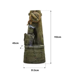 Stylish Fountain Enchanted Well Water Feature With LEDs -Gardening Tool Store 13846056 7074962027676998