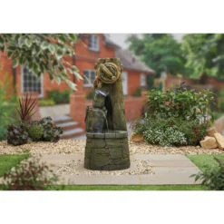 Stylish Fountain Enchanted Well Water Feature With LEDs -Gardening Tool Store 13846056 8644962027612351