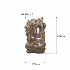 Stylish Fountain Colorado Falls Water Feature With LEDs -Gardening Tool Store 13846061 1254978880621934