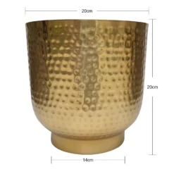 Hammered Brass Indoor Plant Pot - 20cm 8 Hammered Brass Indoor Plant Pot - 20cm -Gardening Tool Store 13887187 1024999809920565
