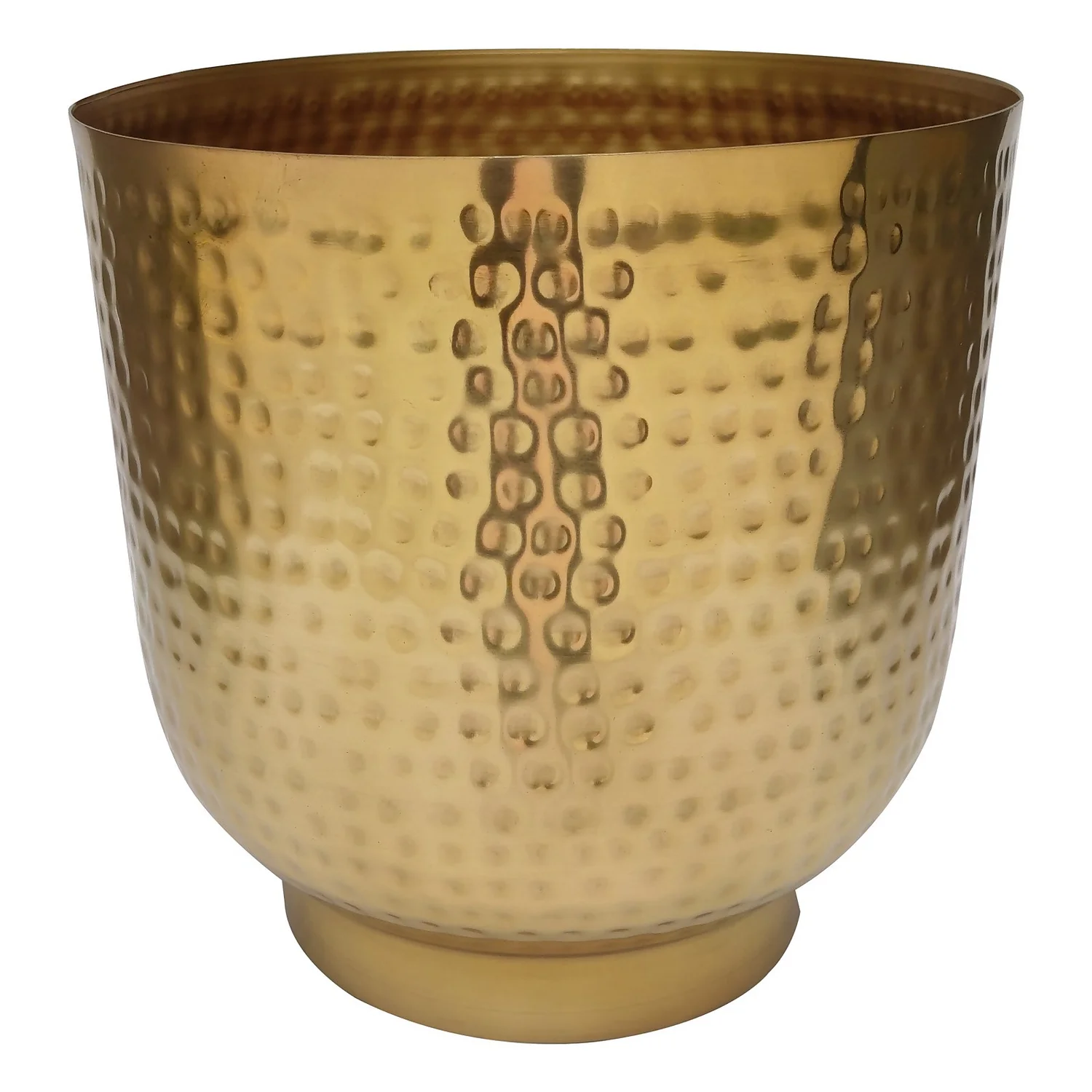 Hammered Brass Indoor Plant Pot - 20cm 1 Hammered Brass Indoor Plant Pot - 20cm