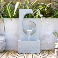 Stylish Fountain Ango Falls Garden Water Feature With LEDs -Gardening Tool Store 13947169 2065005844485926