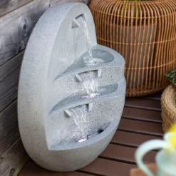 Stylish Fountain Kyoto Falls Garden Water Feature With LEDs -Gardening Tool Store 13947170 1125005844954733