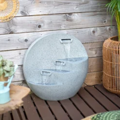 Stylish Fountain Kyoto Falls Garden Water Feature With LEDs -Gardening Tool Store 13947170 2105005844858475