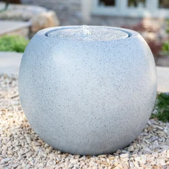 Stylish Fountain Nara Ripple Garden Water Feature With LEDs -Gardening Tool Store 13947171 7665005844791440