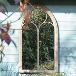MirrorOutlet Somerley Chapel Arch Metal Garden Mirror - 112x61cm -Gardening Tool Store 13950555 1704987139189172