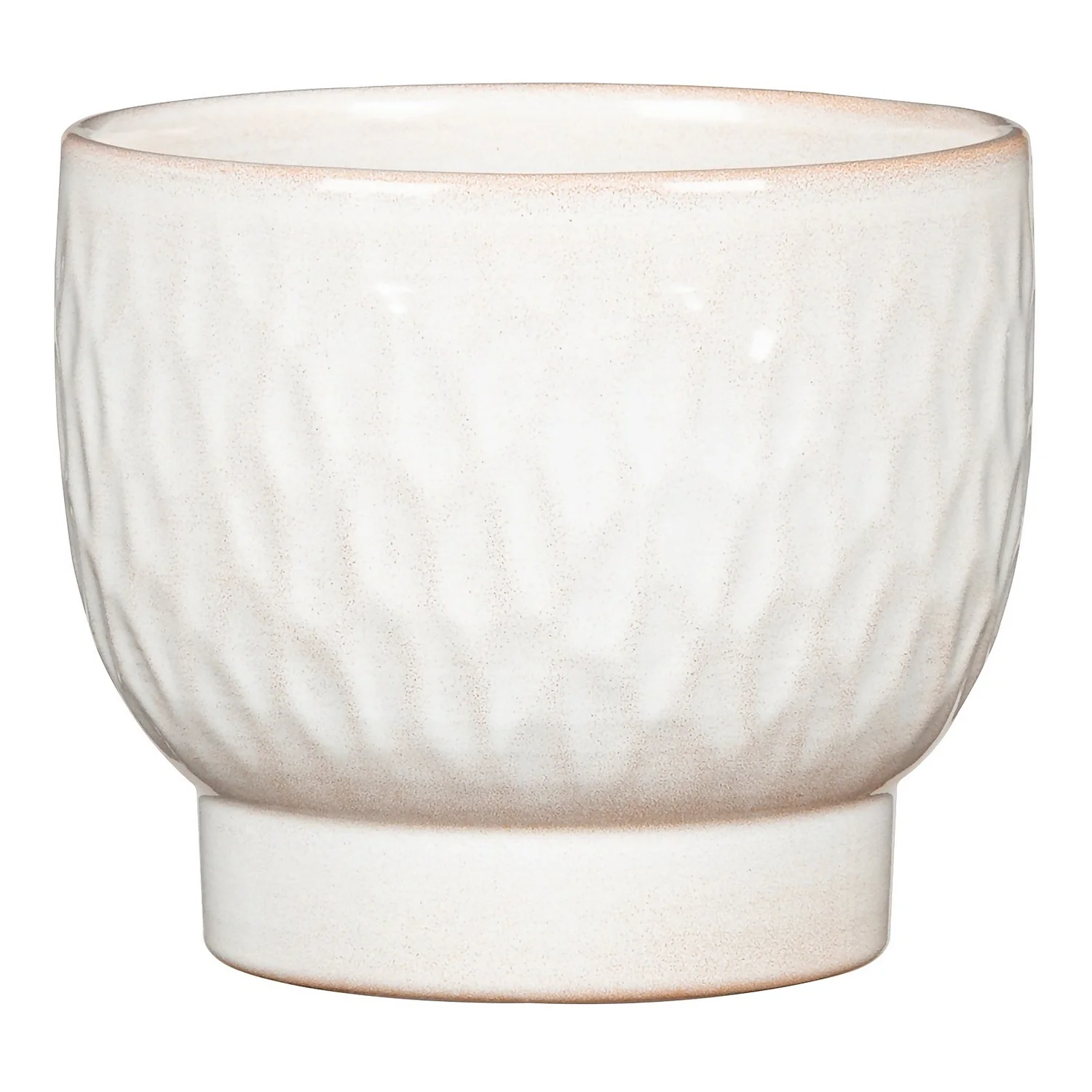 Scheurich Opale Hammered White Indoor Pot - 18cm 1 Scheurich Opale Hammered White Indoor Pot - 18cm