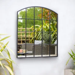 Black Industrial Arch Garden Mirror 6 Black Industrial Arch Garden Mirror -Gardening Tool Store 13965926 2135001706502310