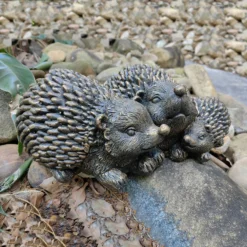 Bronze Look Hedgehog Family Garden Ornament -Gardening Tool Store 13965951 6055014597051638