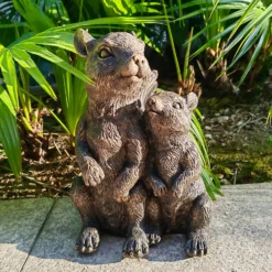 Bronze Look Squirrel Family Garden Ornament -Gardening Tool Store 13965954 2035014597262265
