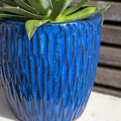 Chiswick Textured Pot Blue - 32cm 9 Chiswick Textured Pot Blue - 32cm -Gardening Tool Store 13973624 1765011242821259