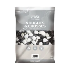Stylish Stone Noughts & Crosses Decorative Pebbles Midi Bag -Gardening Tool Store 13996137 1375013106844448