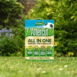 Aftercut All In One Lawn Feed, Weed & Moss Killer 160m2 Box -Gardening Tool Store 14013976 1185003754804597