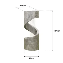 Stylish Fountain Spiral Showers Water Feature With LEDs -Gardening Tool Store 14519354 4325047822566918
