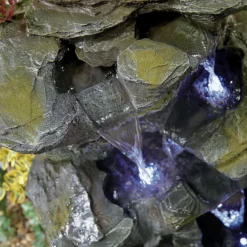 Stylish Fountain Como Springs Water Feature With LEDs -Gardening Tool Store 14519356 5765047822618188